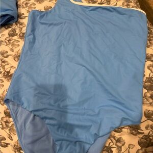 Fabletics Light Blue One Piece Swimsuit